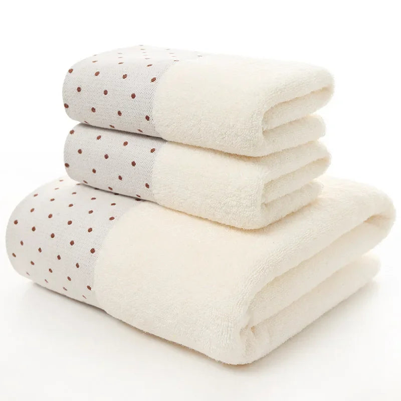Bathroom Towels ThickDot Dedsign Set | Yazijico™