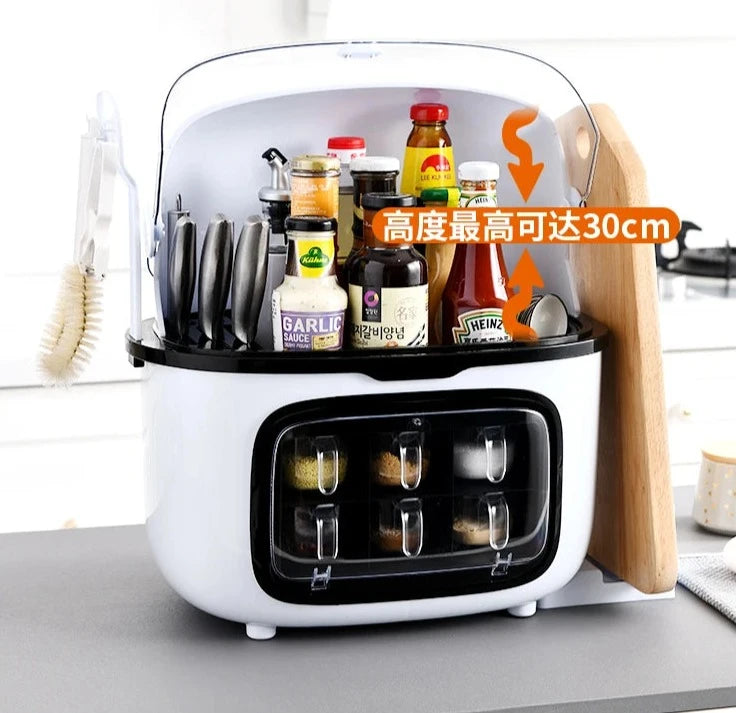 Seasoning Storage Box Knife Holder | Yazijico™