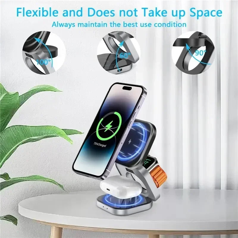 Yazijico™  Magnetic Wireless Charger Stand For iPhone - Yazijico™