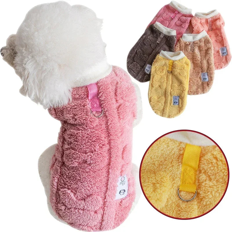Soft Fleece Dog Clothes Winter Warm Puppy Kitten | Yazijico™