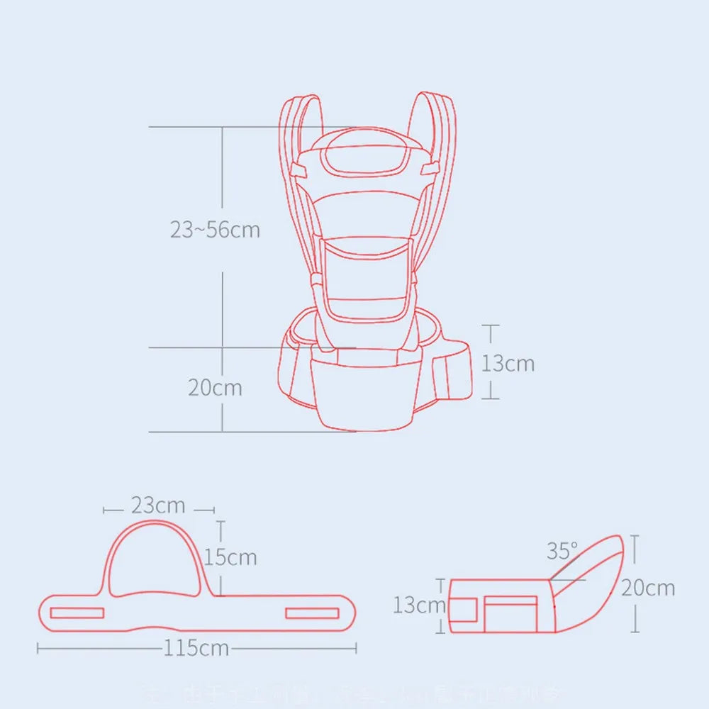 Newborn Ergonomic Baby Carrier Backpack Infant | Yazijico™