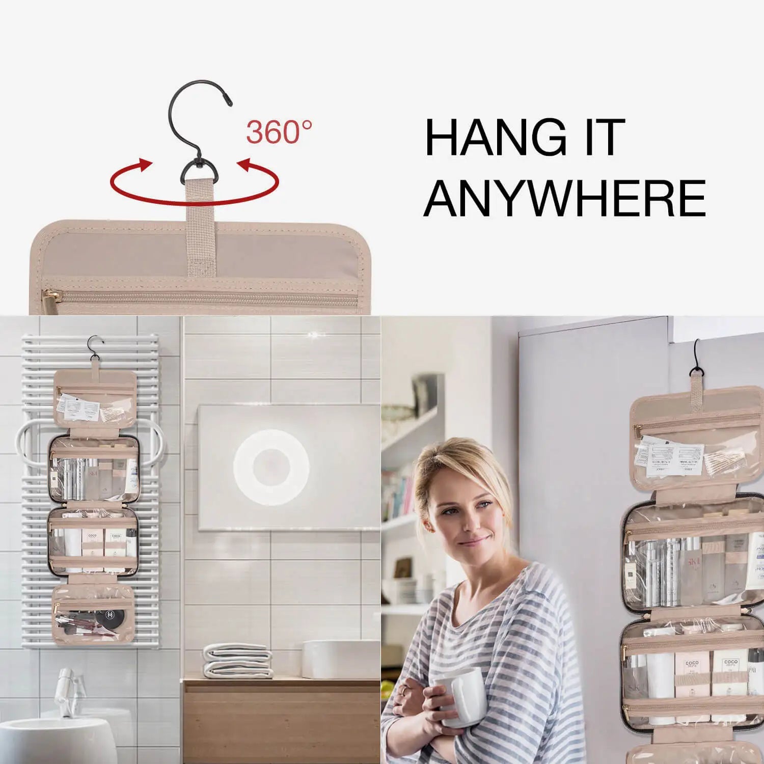 Travel Organizer Hanging Toiletry Bag  | Yazijico™