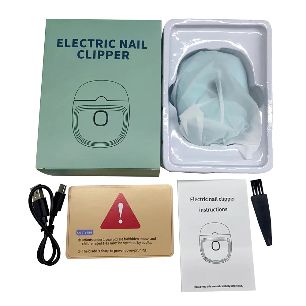 USB Electric Nail Clipper Cutter With LED Light | Yazijico™