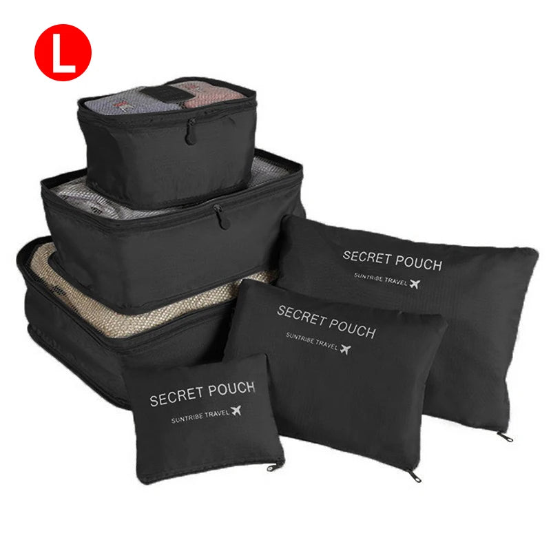 6pcs Travel Storage Organizer Bags Portable | Yazijico™
