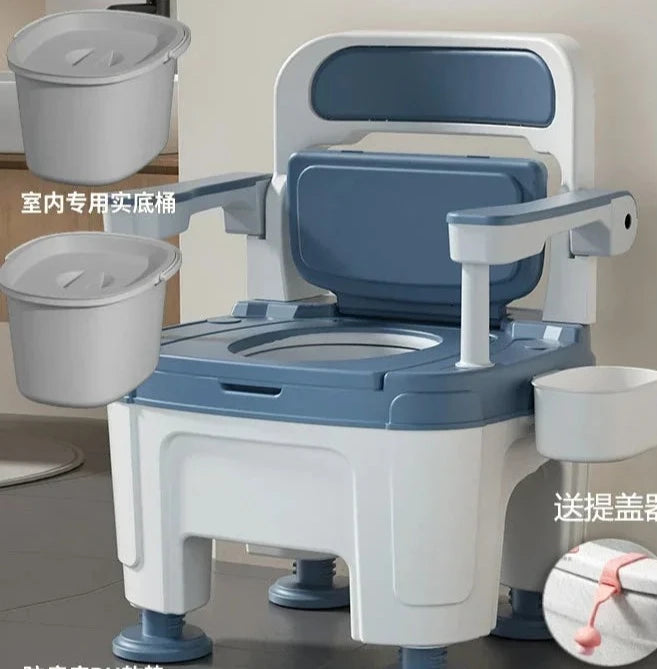 Foldable Armrest Shower Cabin Chair Home Disabled Toilet Seat Portable Indoor Pregnant Toilet Chair For Elderly