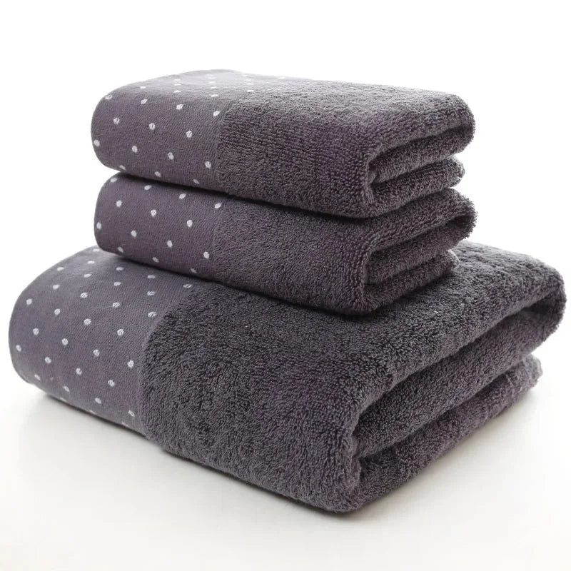 Bathroom Towels ThickDot Dedsign Set | Yazijico™