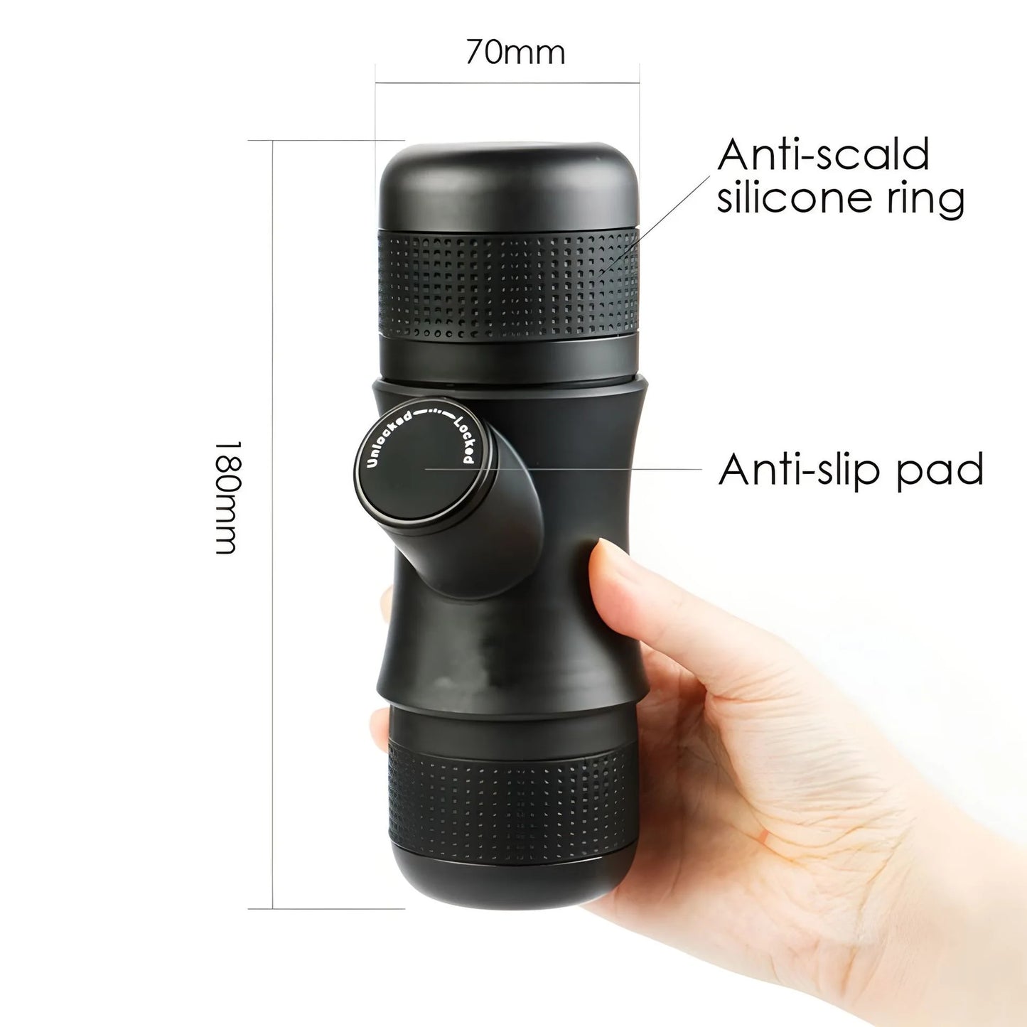 Yazijico™ Portable mini hand pressure coffee machine - Yazijico™