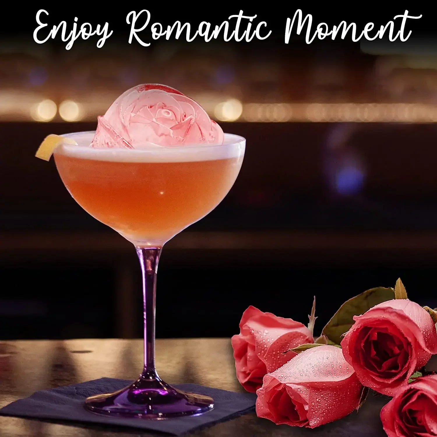 Yazijico™ Creative 3D Rose Ice Molds Large Ice Cube - Yazijico™