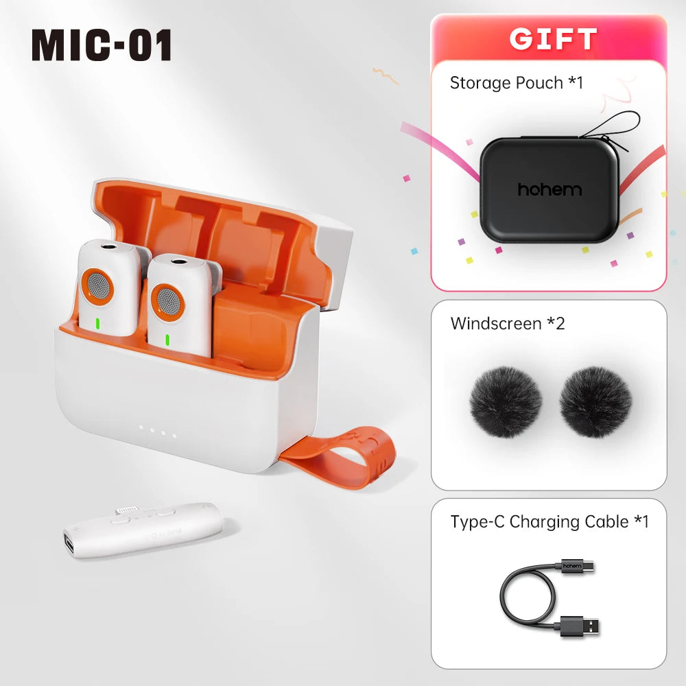 Lavalier Microphone, Noise Canceling Recording | Yazijico™