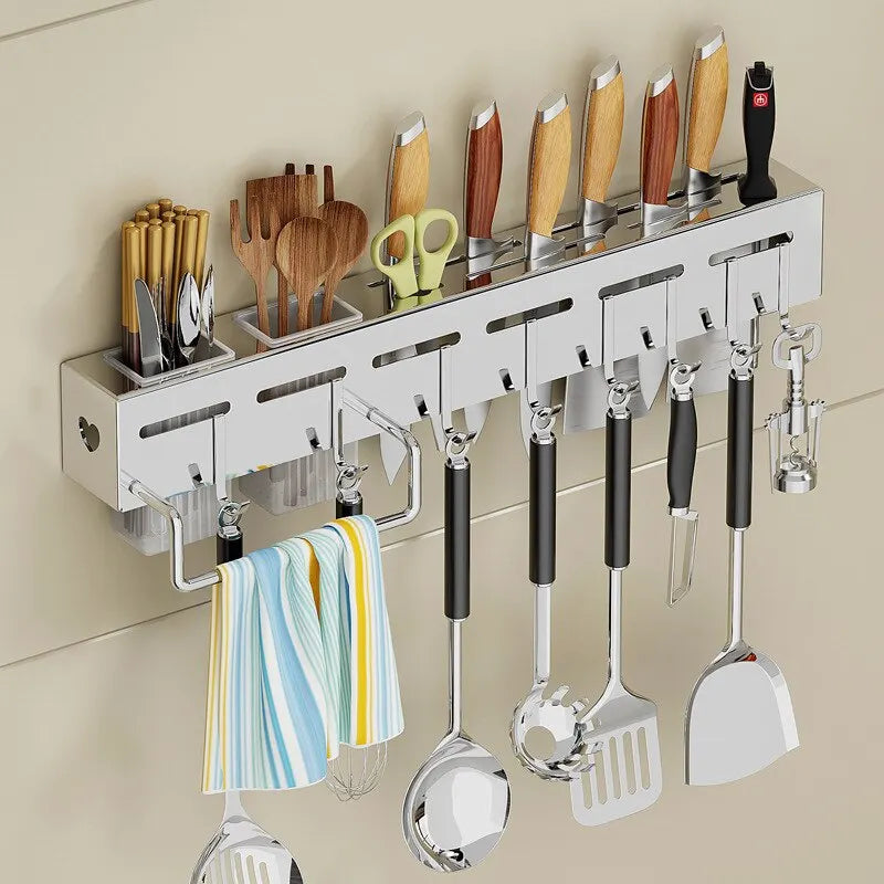 Stainless Steel Kitchen Storage Rack Wall-mounted | Yazijico™