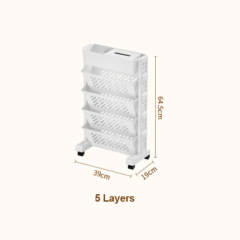 Storage Shelf Desk Side Bookshelf Bookcase | Yazijico™