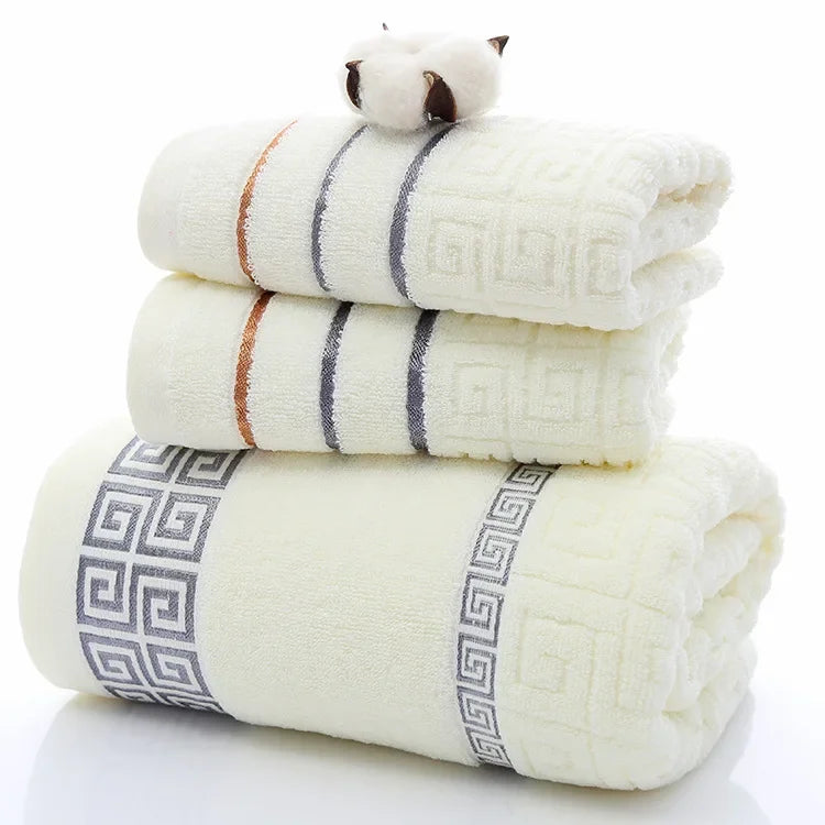 Bathroom Towels ThickDot Dedsign Set | Yazijico™