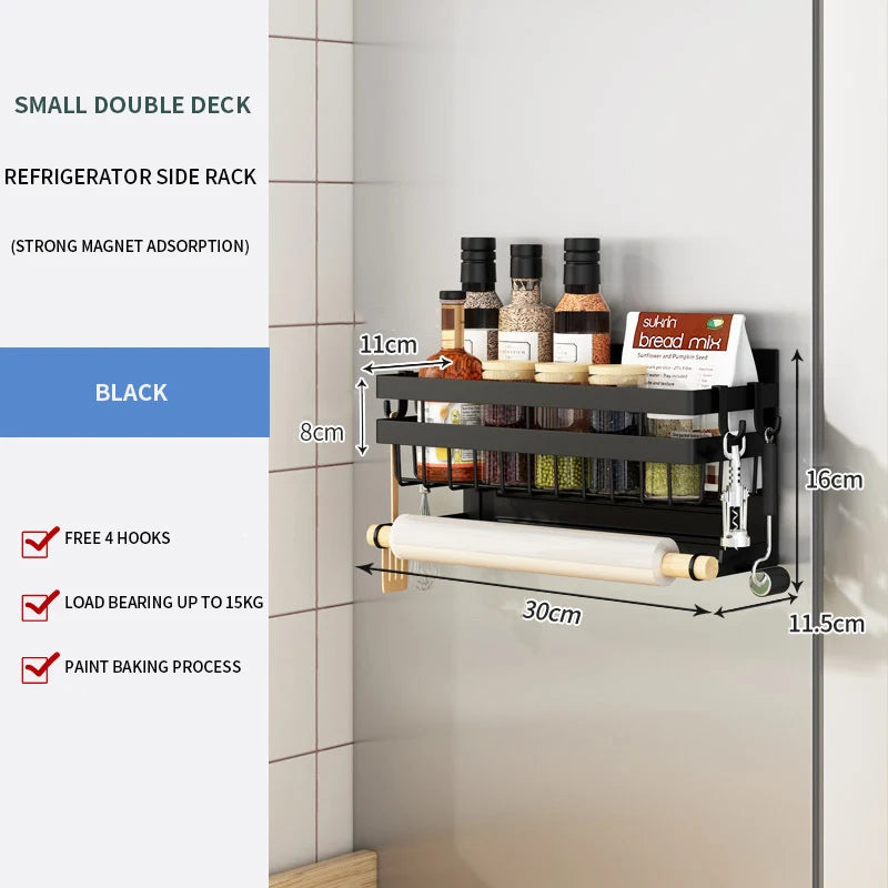 Magnetic No Punching Kitchen Organizer | Yazijico™