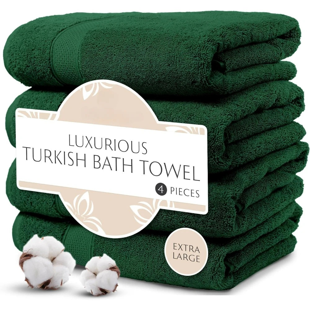 Bath Towels for the Body Exquisite 4-Piece Turkish Bath  | Yazijico™