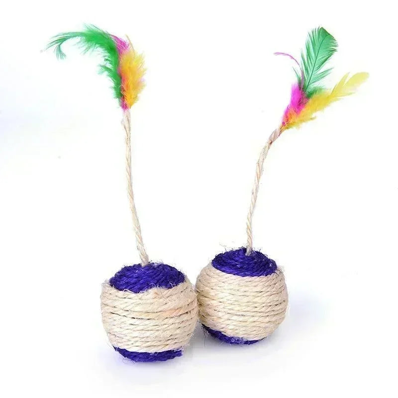 Cat Toy Sisal Scratching Ball Training Interactive Toy| Yazijico™