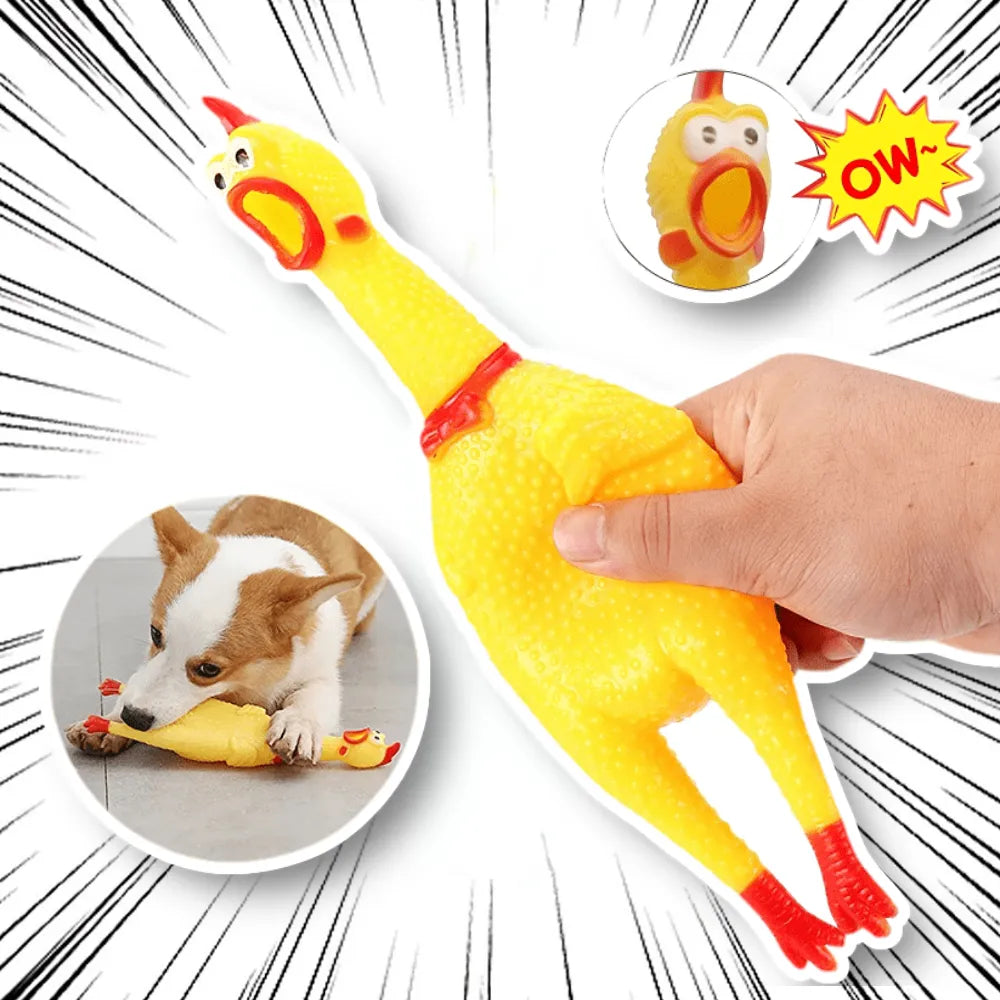 Funny Screaming Chicken Pet Dog Chew Toys | Yazijico™