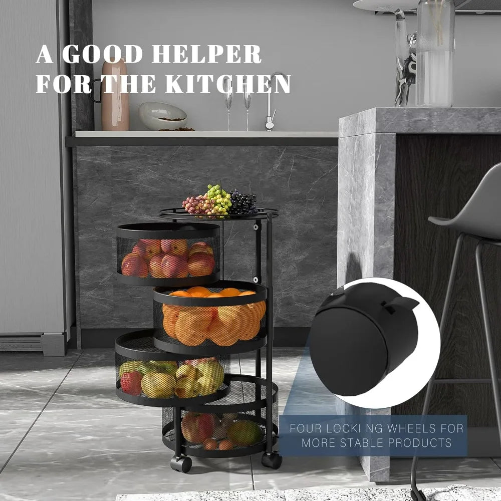 Yazijico™ Rotating Storage Rack for Kitchen - Yazijico™