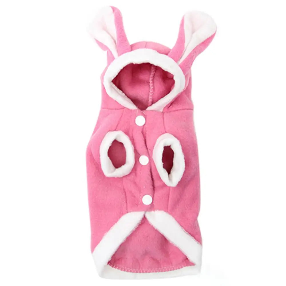 Pet Dog Cats Cute Hoodie Bunny Clothes Winter   | Yazijico™