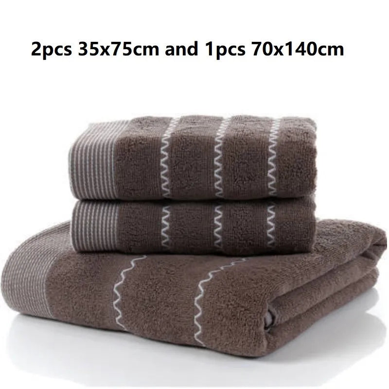 Bath Towels Set for Bathroom 100% Cotton Soft  | Yazijico™
