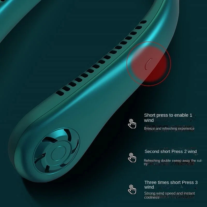 Yazijico™  Fan Long Battery Lif New Mini Neck Portable - Yazijico™