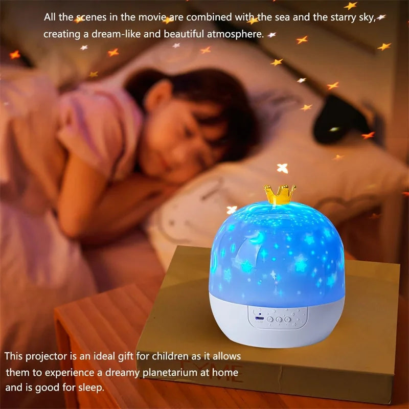 Yazijico™ Light Projector Crown Star Night Light - Yazijico™