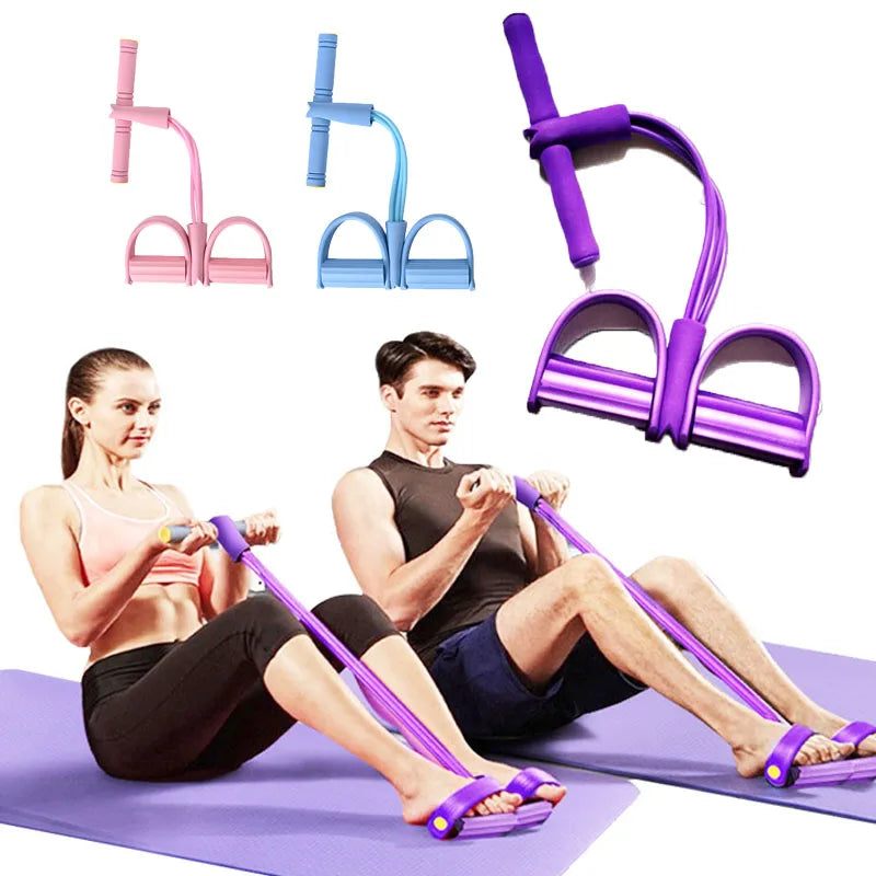 Fitness Gum Resistance Bands Latex Pedal Exerciser