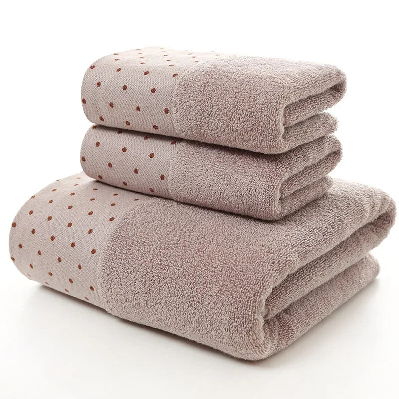 Bathroom Towels ThickDot Dedsign Set | Yazijico™