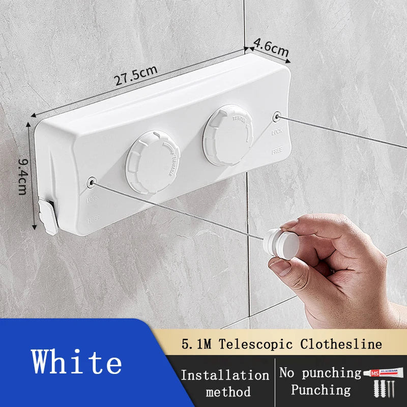 Stainless Steel Retractable Clothesline | Yazijico™