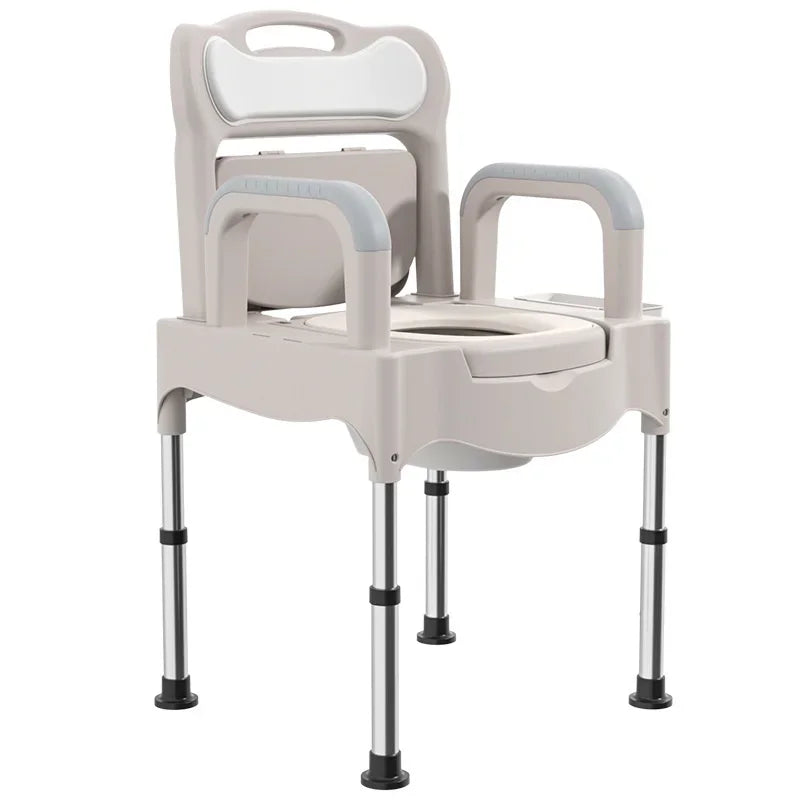 Toilet Stool Multifunctional Elderly Bathroom Chair Lift Adjustment Shower Chair Safe Stable Bathroom Furniture