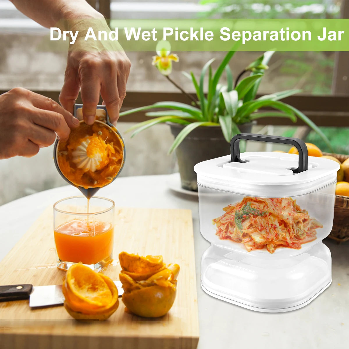 Pickle Olive Container Jar Pickle Juice Wet and Dry  | Yazijico™