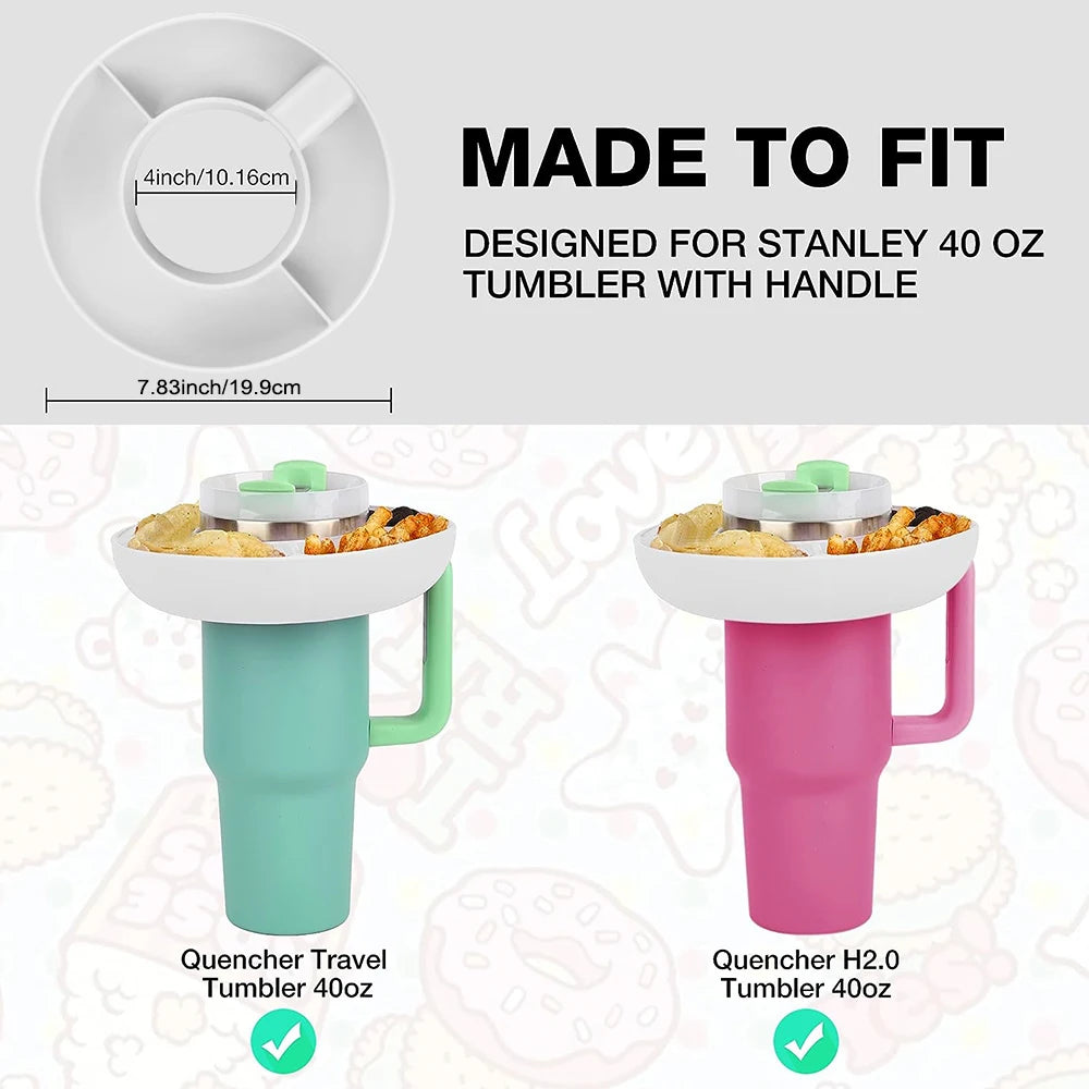 Plastic Snack Bowl for Stanley Cup Designed