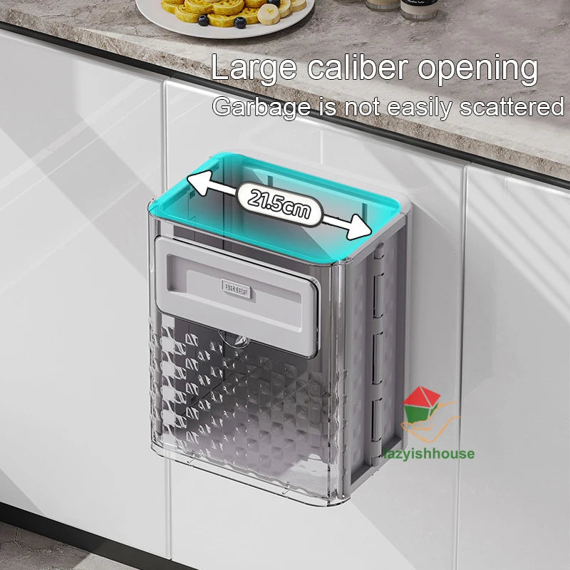 Yazijico™ Hanging Trash Can with Lid Large Capacity - Yazijico™