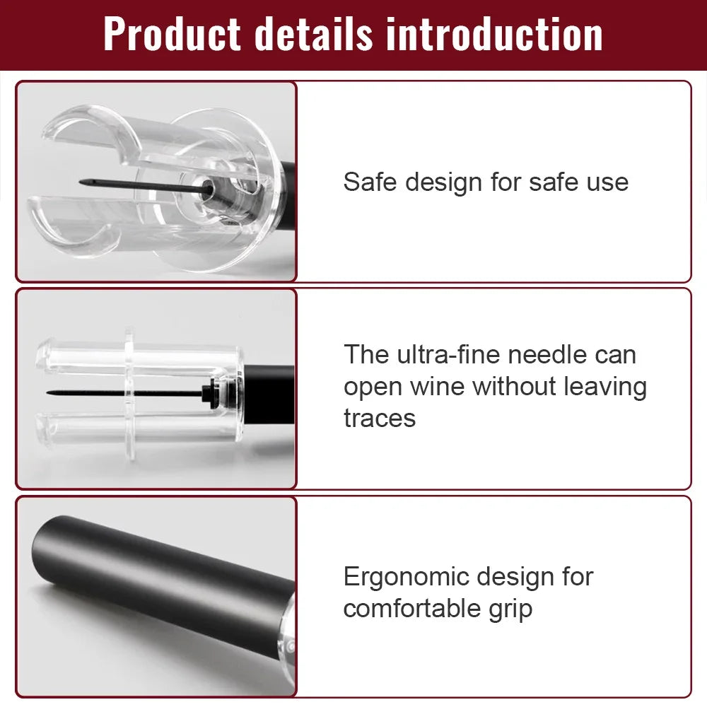Wine Bottle Opener Air Pressure Vacuum