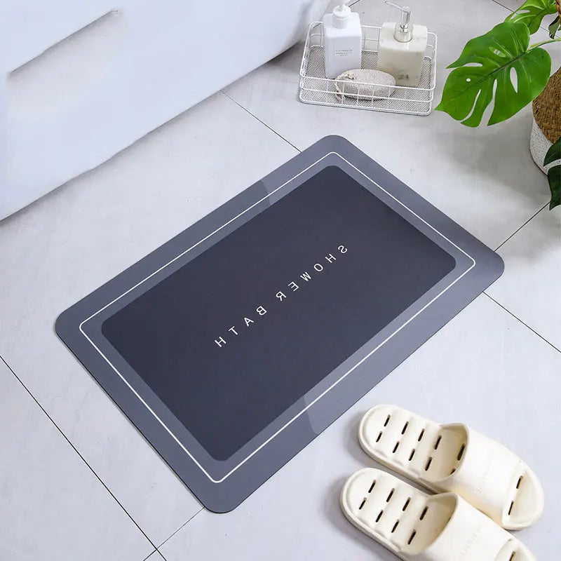 Mat Square Round Simple Toilet Quick Drying Foot Mat Bathroom Non slip Mat