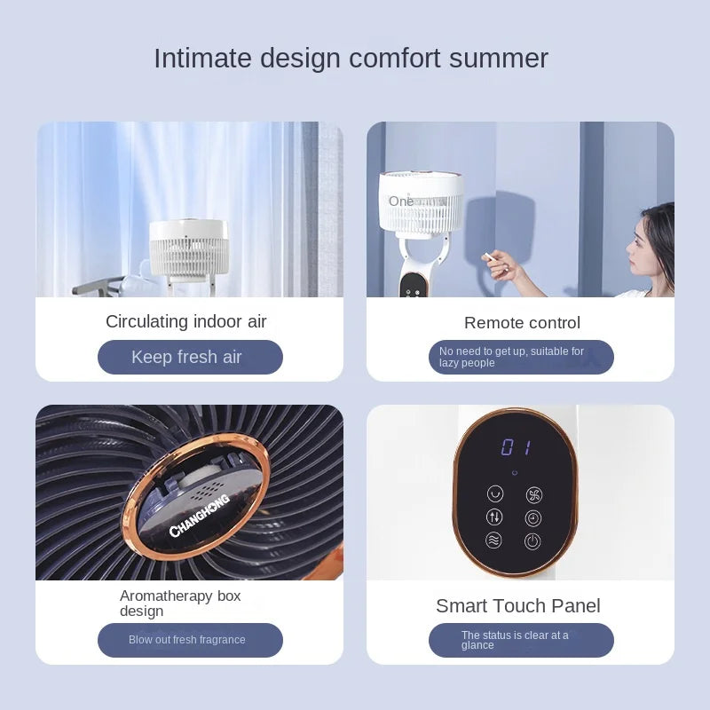 Yazijico™Voice Air Circulation Fans Home Remote - Yazijico™