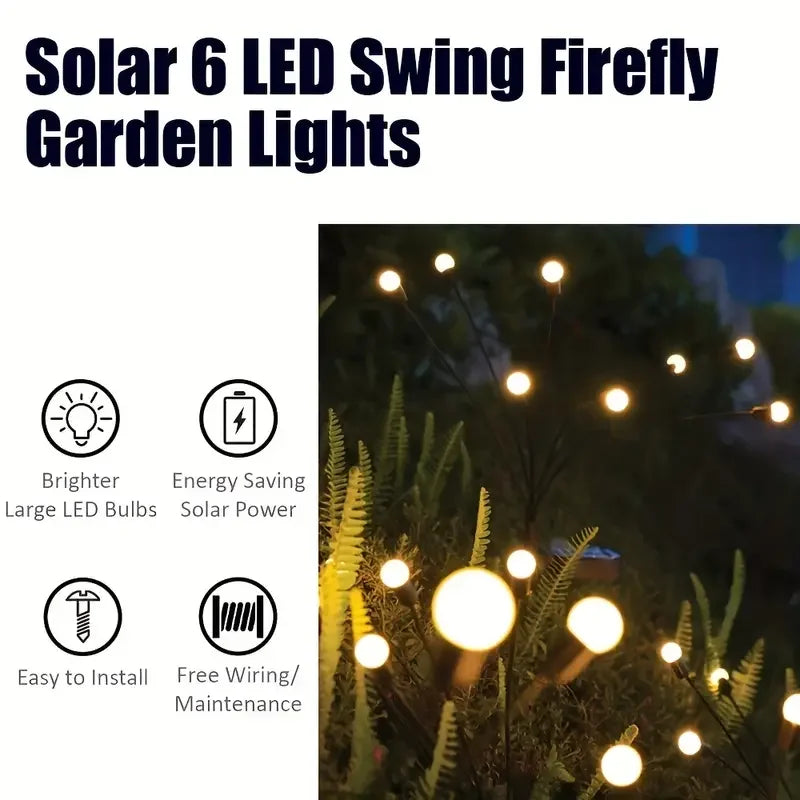 Yazijico™ Solar LED Light Sunlight Powered Firefly - Yazijico™