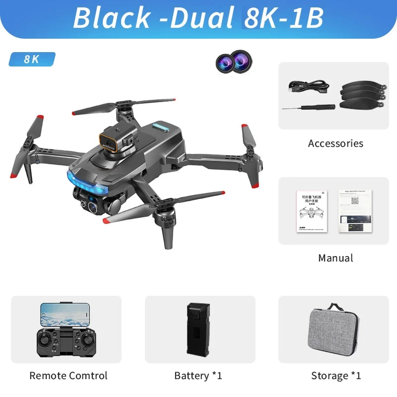 Drone Professional 8K GPS Dual Camera Obstacle Avoidance