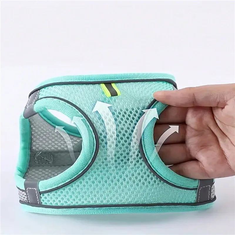 Pet Harness Leash Set Escape Proof Reflective
