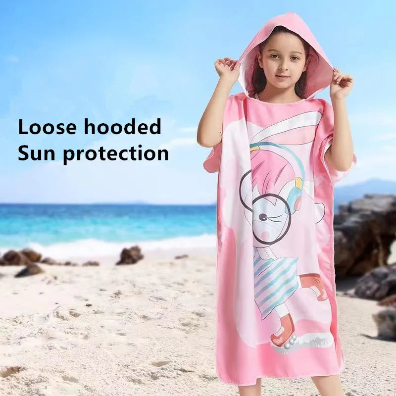 Children's Bath Towel Can Wear Swimming | Yazijico™