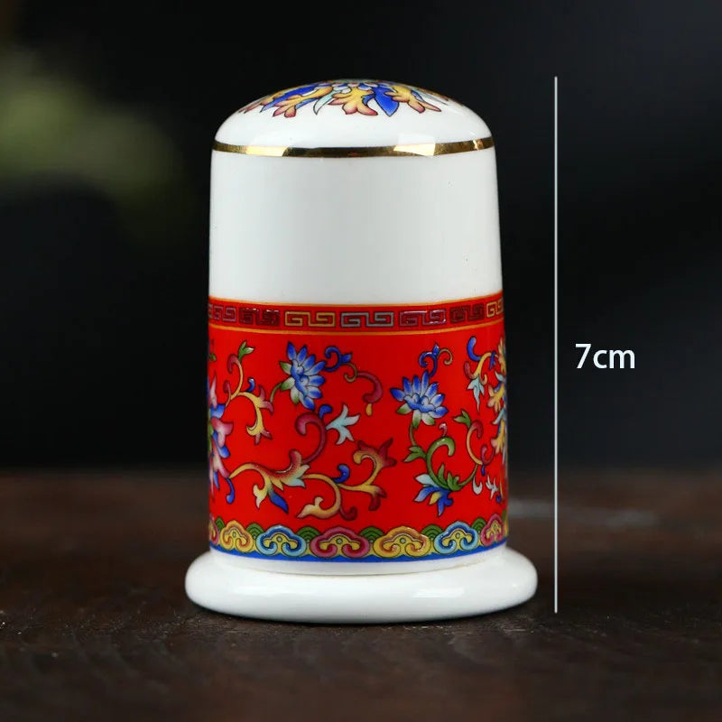 Creative Enamel Colored Ceramic Dinner Plate Set Chinese