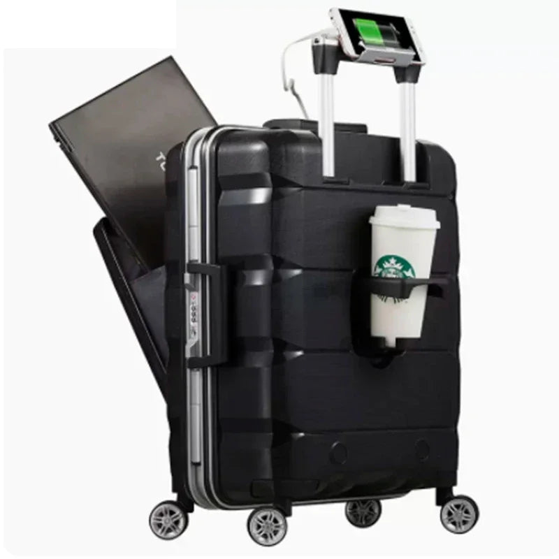 Trolley Travel Suitcase Front Computer Luggage | Yazijico™