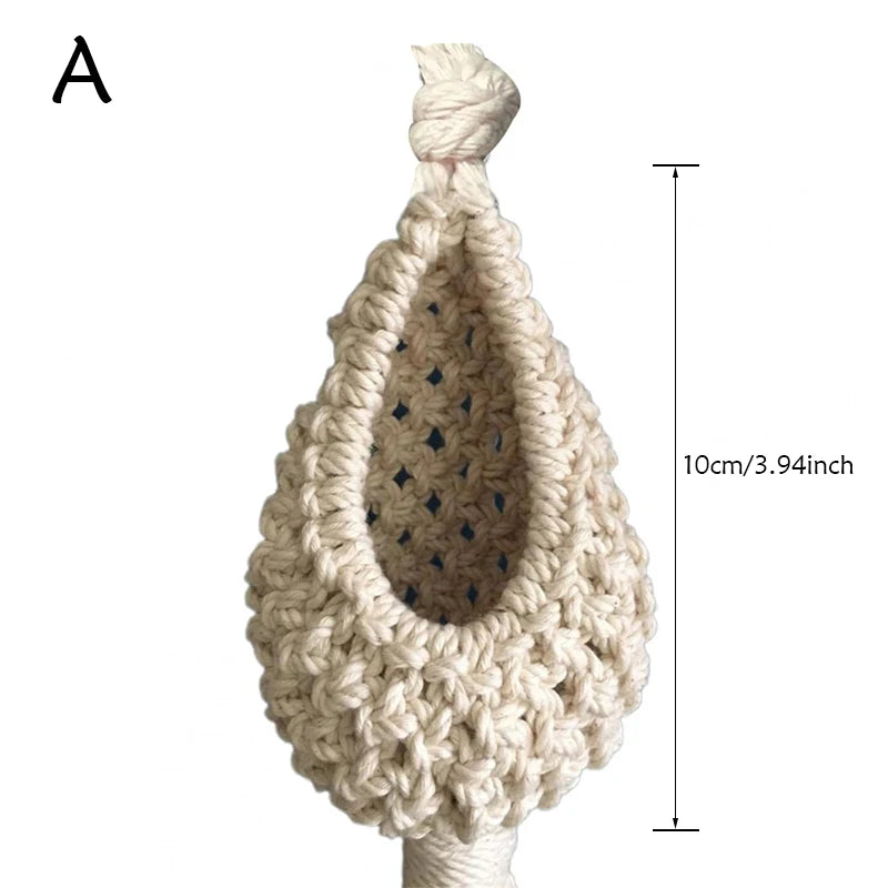 16 Sizes Hanging Hand Woven Basket Kitchen Vegetable | Yazijico™