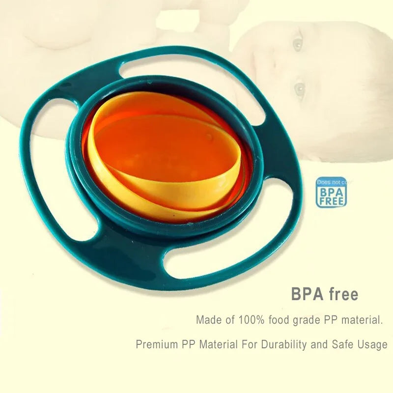 Spill Proof Feeding Dishes Baby Training Rotary Balance | Yazijico™