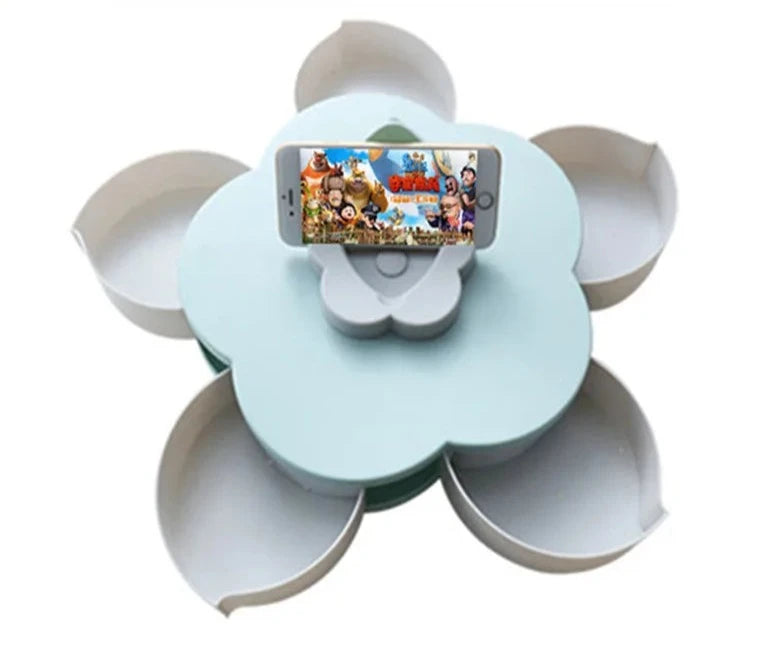 Revolving Fruit Tray Creative Living Room Dried Fruit Melon | Yazijico™