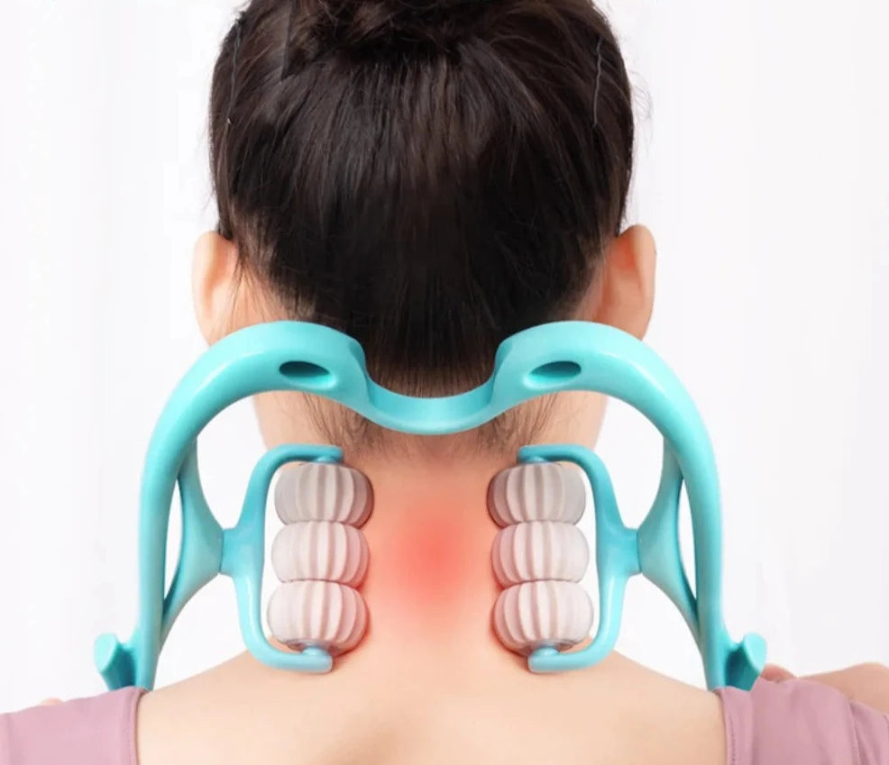 Yazijico™ 6-wheel Portable Neck Massager Roller - Yazijico™