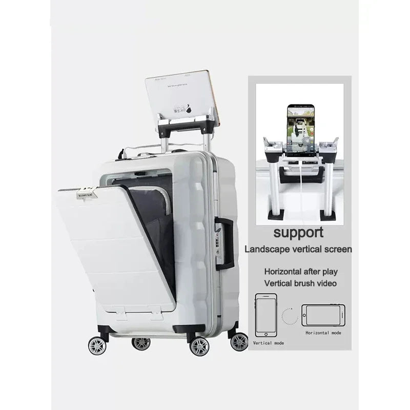 Yazijico™ Trolley Travel Suitcase Front Computer Luggage - Yazijico™