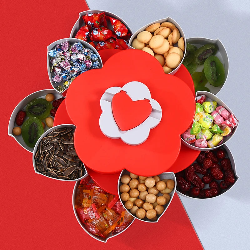 Revolving Fruit Tray Creative Living Room Dried Fruit Melon | Yazijico™