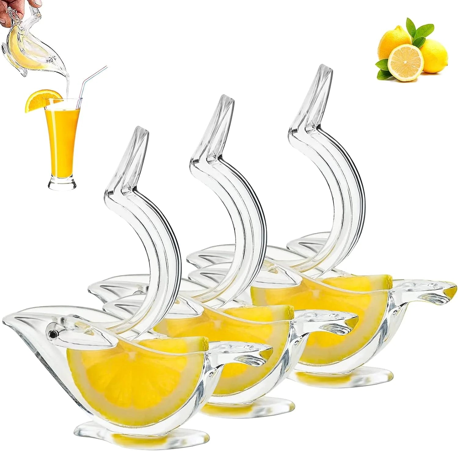 Mini Manual Juicer Bird Shape Transparent Portable | Yazijico™
