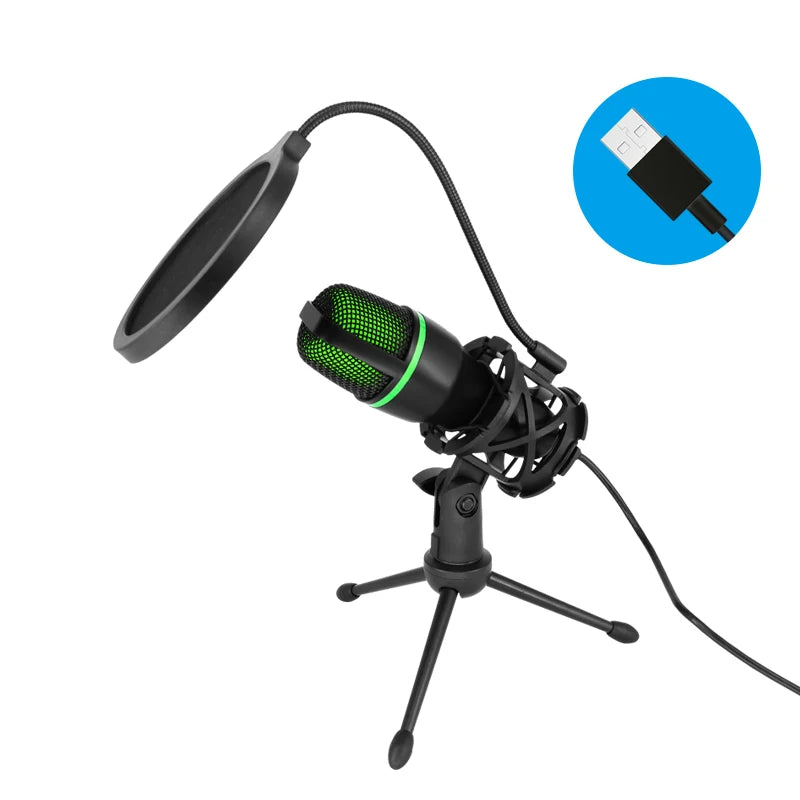 Professional Condenser Microphone For PC Laptop Streaming | Yazijico™