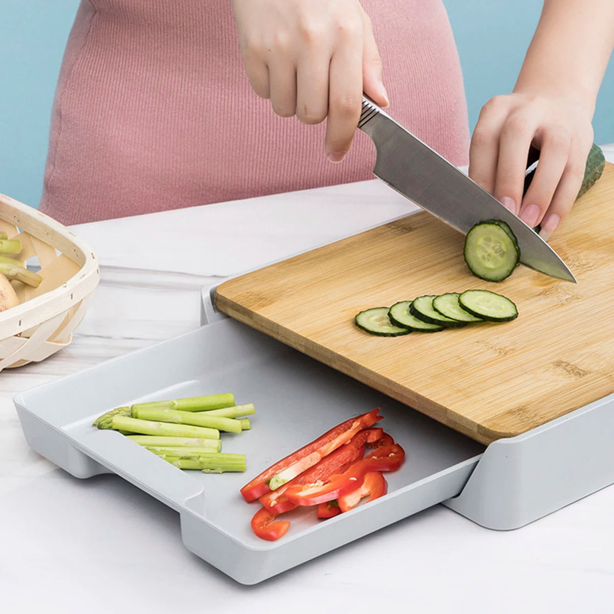 Bamboo Cutting Board Heavy-Duty Wear | Yazijico™